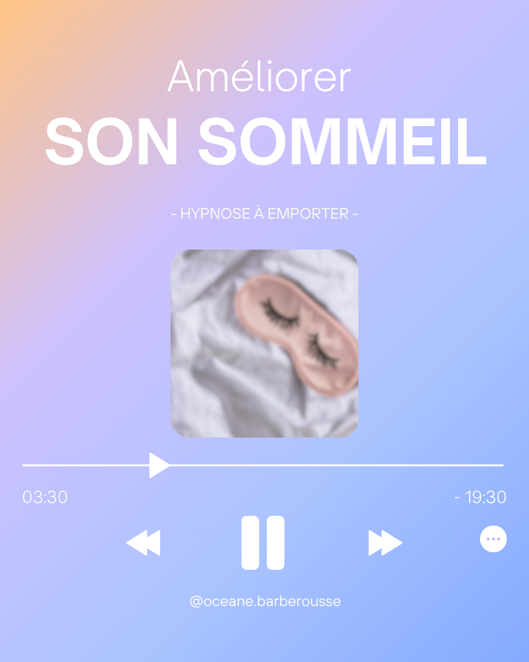 Séance d'hypnose améliorer son sommeil